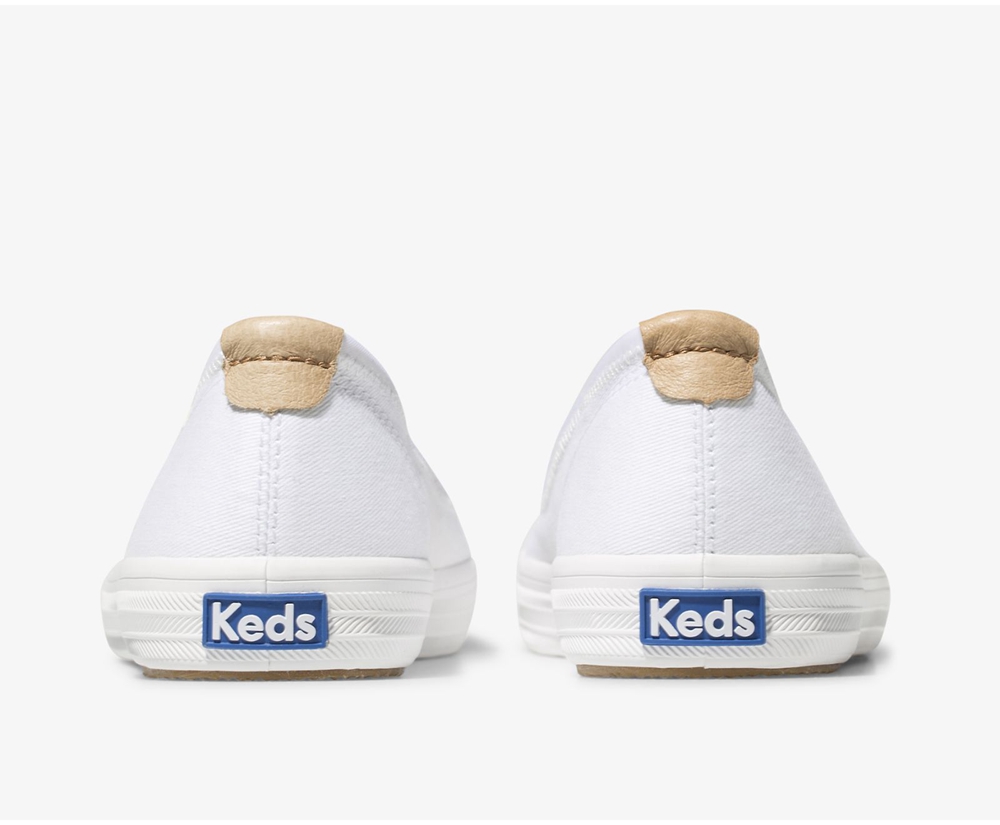 Slip Ons Keds Mujer Blancos - Bryn - 1893-SDMXZ